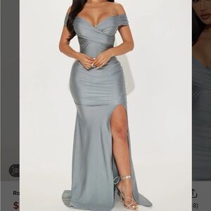 Romantic Nights Maxi Dress - Silver
